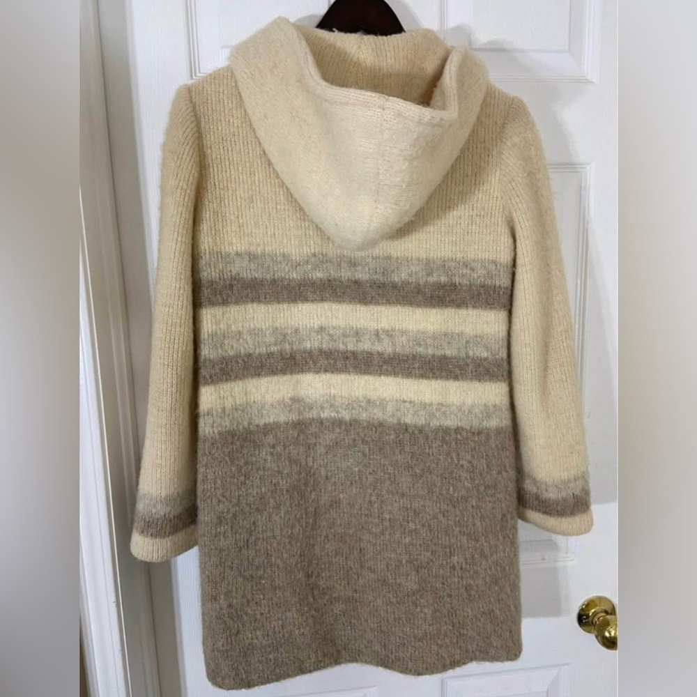Vintage Hilda Ltd Icelandic Wool Hooded Zip Coat – 100% Wool Size XS - Picture 2 of 9